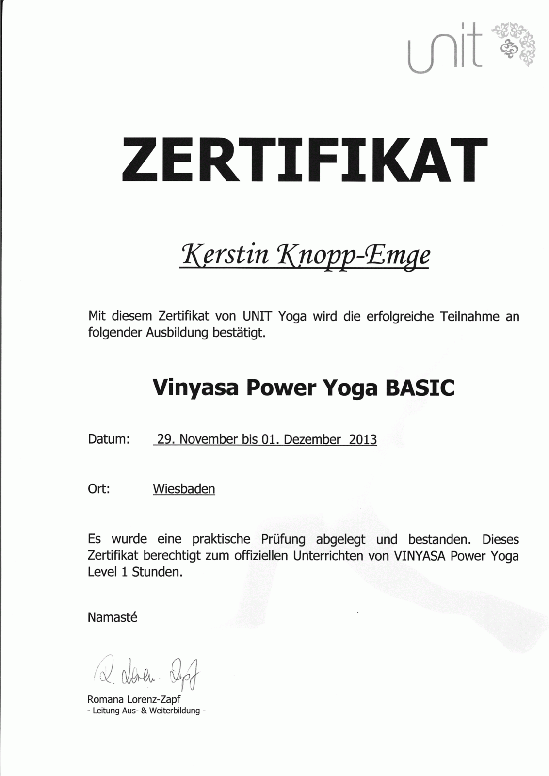 Vinyasa Power Yoga Basic kerstin.yoga