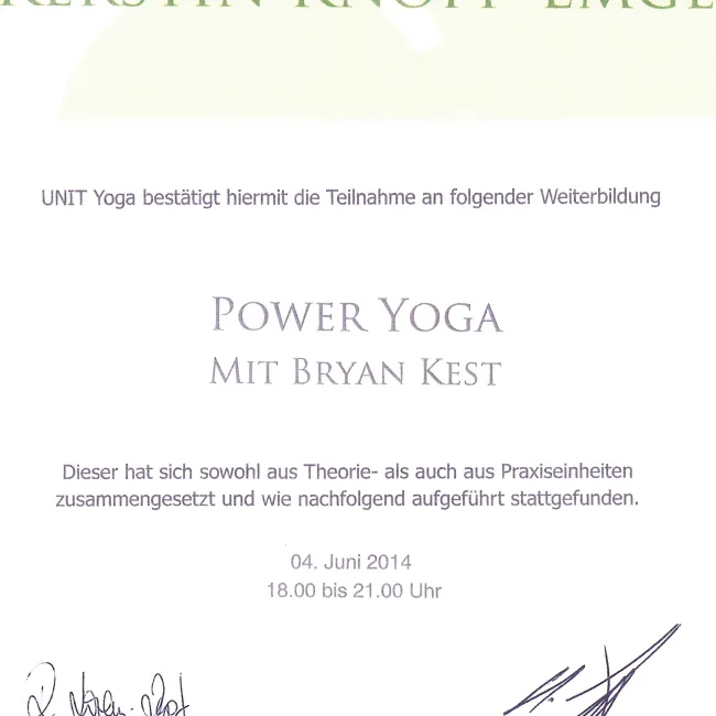 Power Yoga Bryan Kest kerstin.yoga