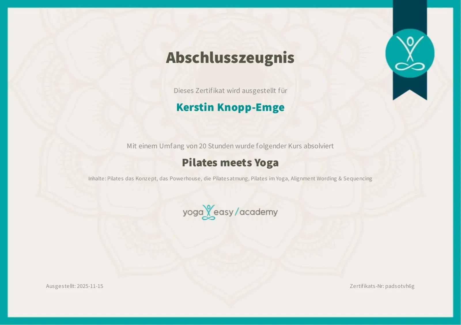 Pilates meets Yoga - kerstin.yoga