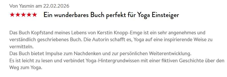 Kopfstand des Lebens Rezension 2